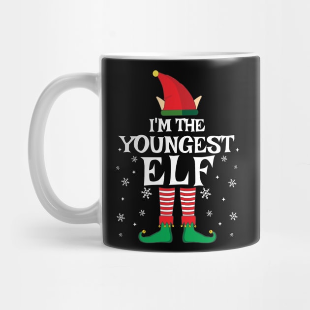 I'm The Youngest Elf Matching Family Christmas Pajama Shirt by TheMjProduction